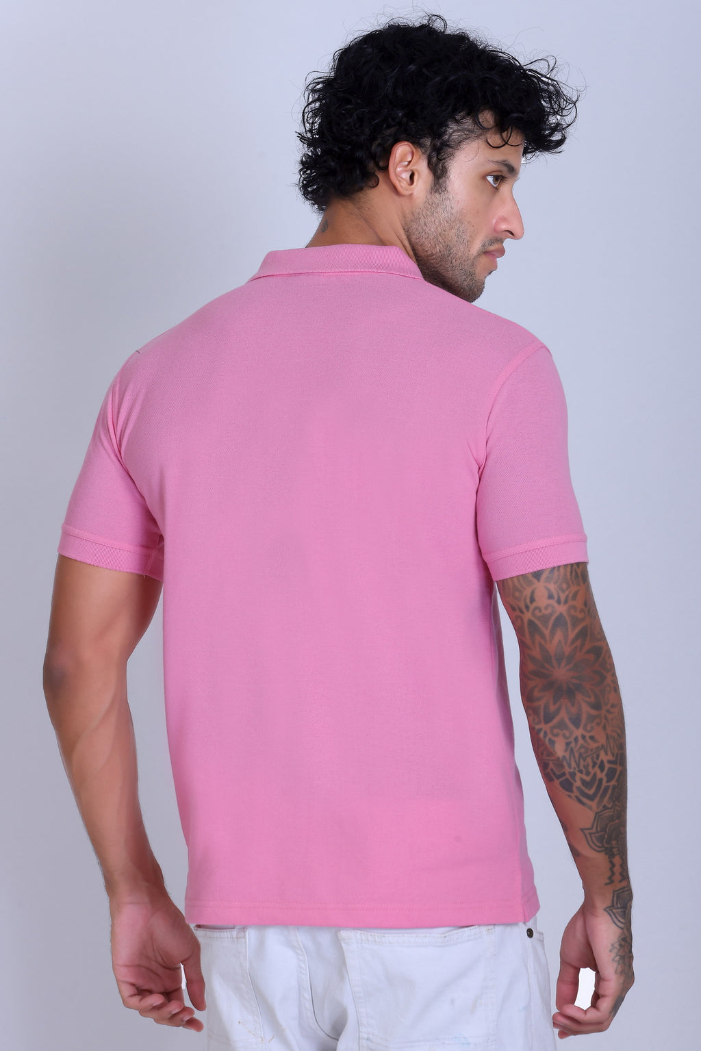 PIKMEE Fastees Polo T-Shirt in Pink - image 5