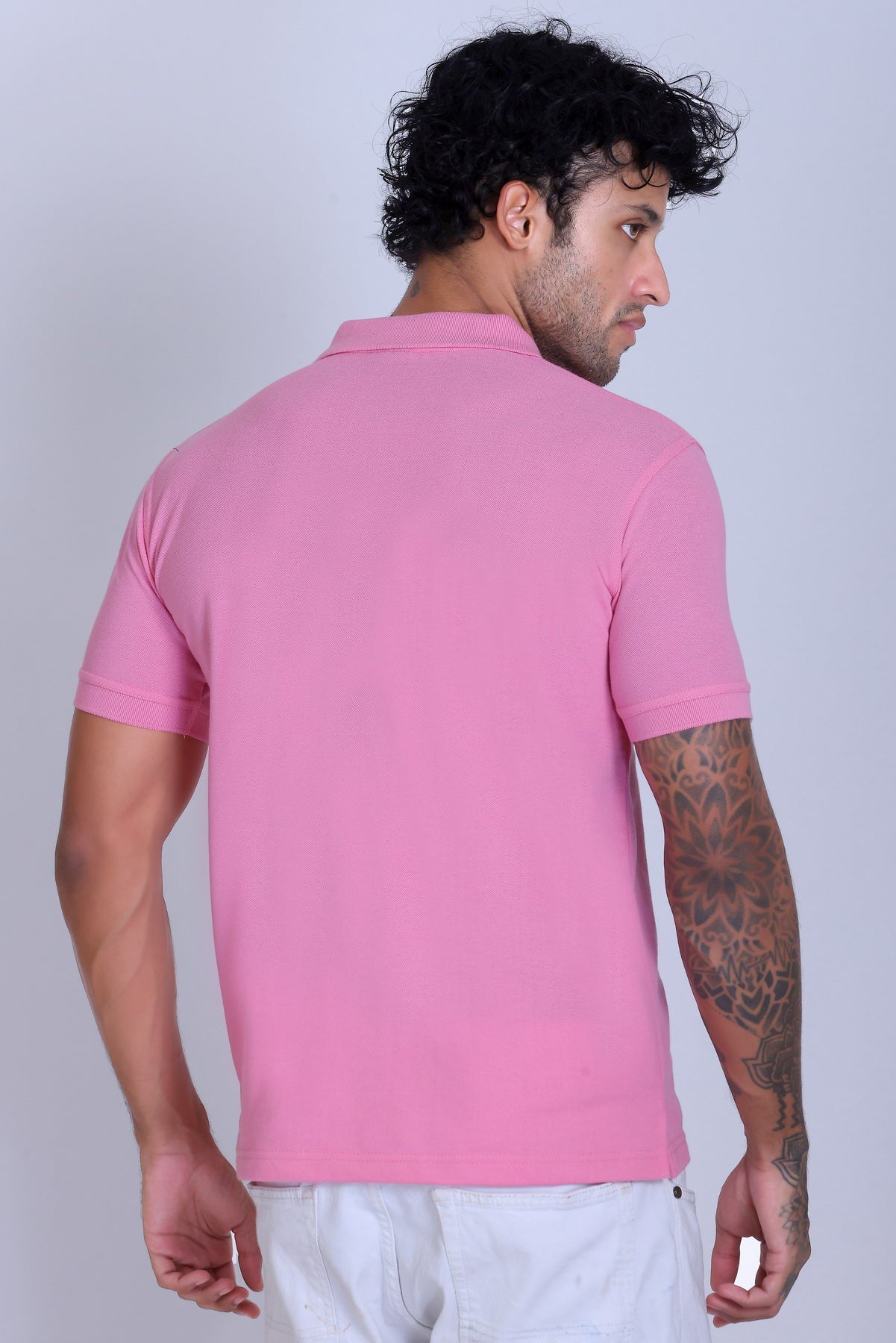 PIKMEE Fastees Polo T-Shirt in Pink - image 5