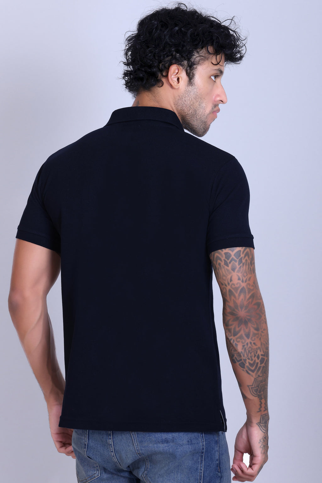 PIKMEE Quota Polo T-Shirt in Navy Blue - image 5