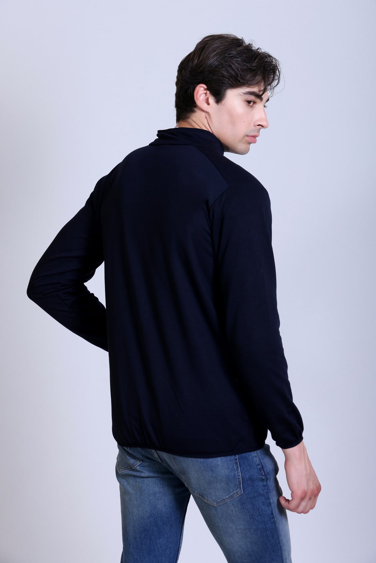 Pikmee North Pole Men's Poly Viscose Fleece Winter Jacket - Black
