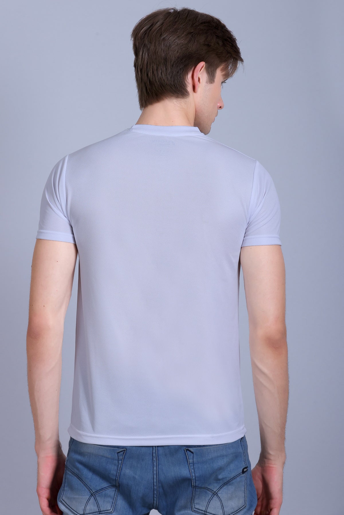 Sports Republic Acti-Runn Dryfit Crew Neck T-Shirt in White - 5