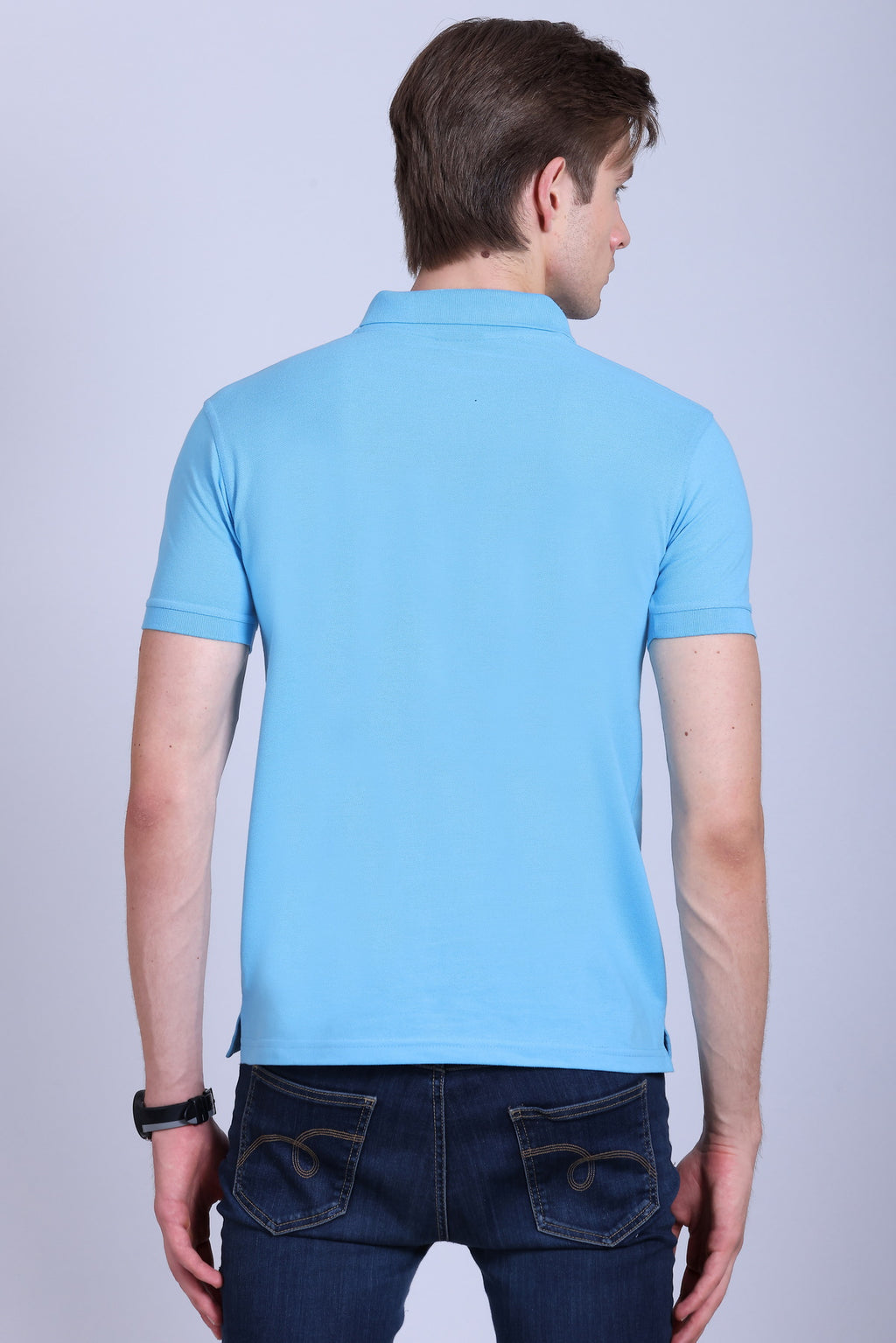 PIKMEE Fastees Polo T-Shirt in Sky Blue - image 5