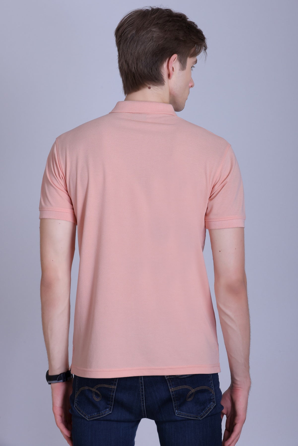PIKMEE Fastees Polo T-Shirt in Peach - image 5