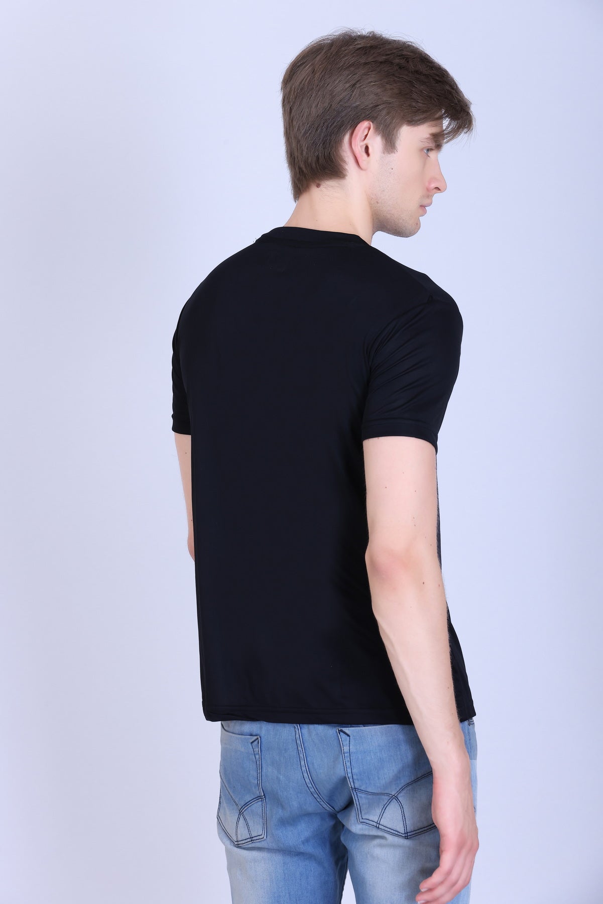 Sports Republic Acti-Go Dryfit Crew Neck T-Shirt in Black - 4