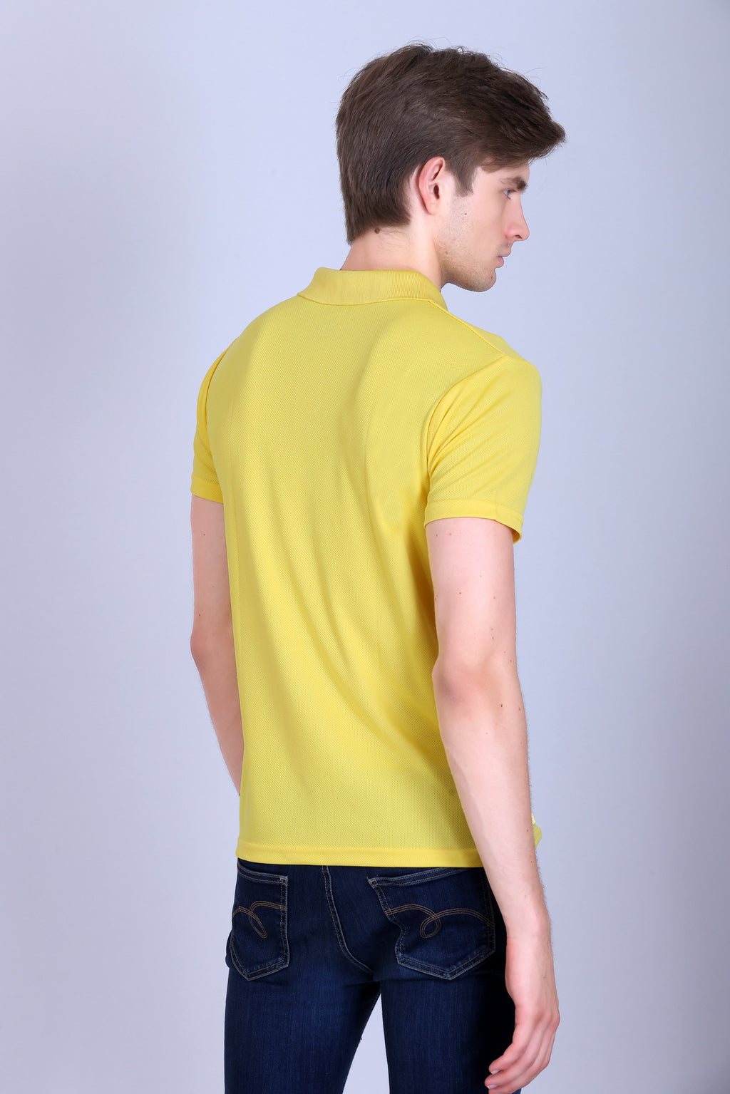 Sports Republic Acti-Play Dryfit Polo T-Shirt in Golden Yellow - 4