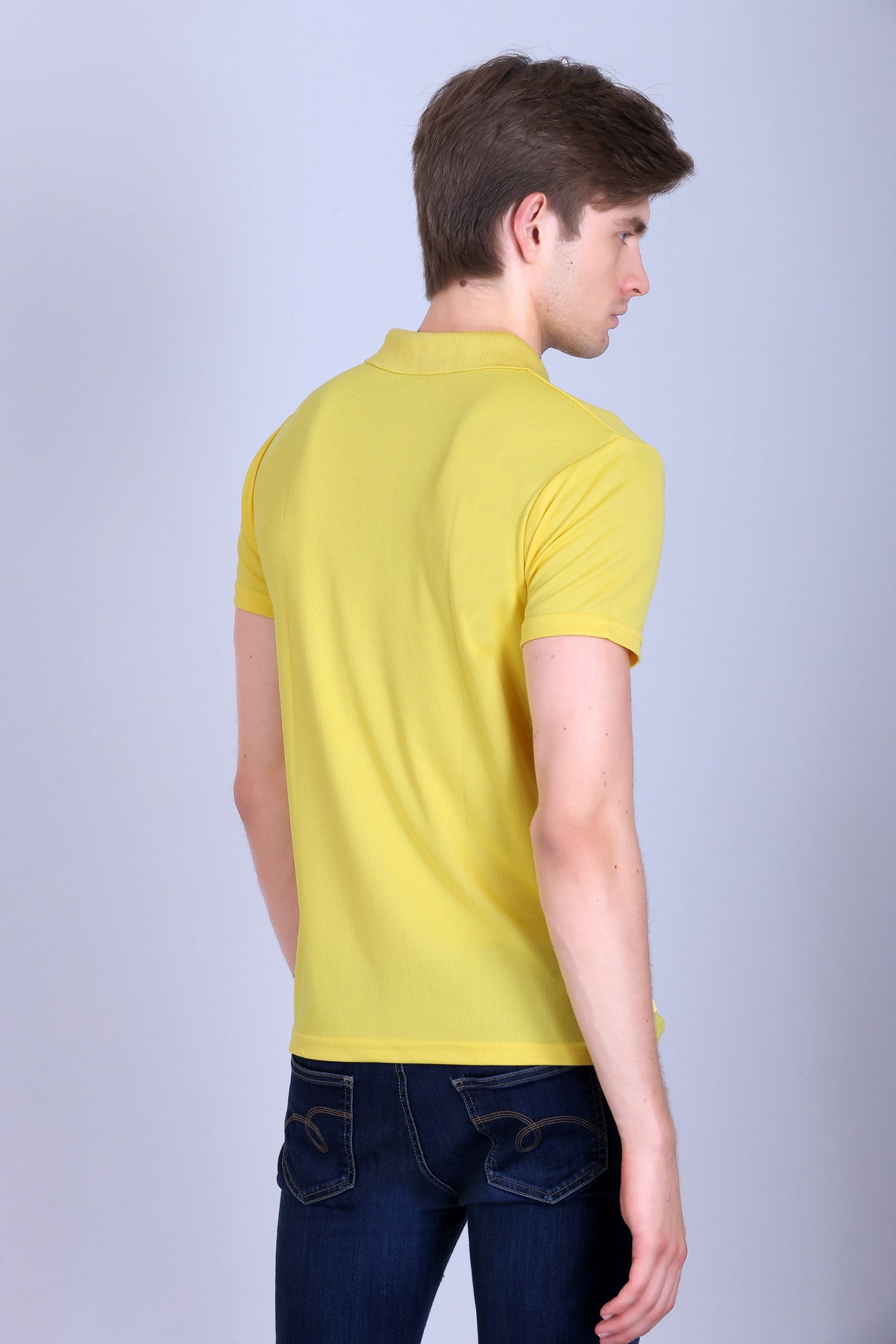 Sports Republic Acti-Play Dryfit Polo T-Shirt in Golden Yellow - 4
