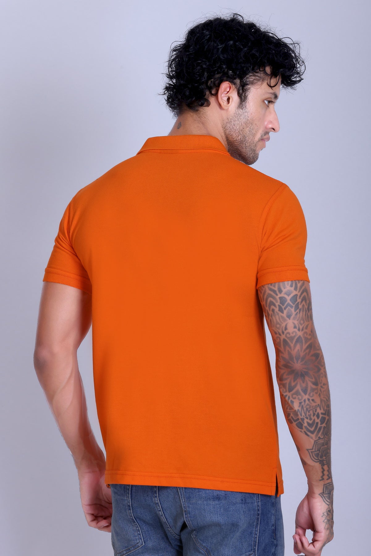 PIKMEE Fastees Polo T-Shirt in Orange - image 5