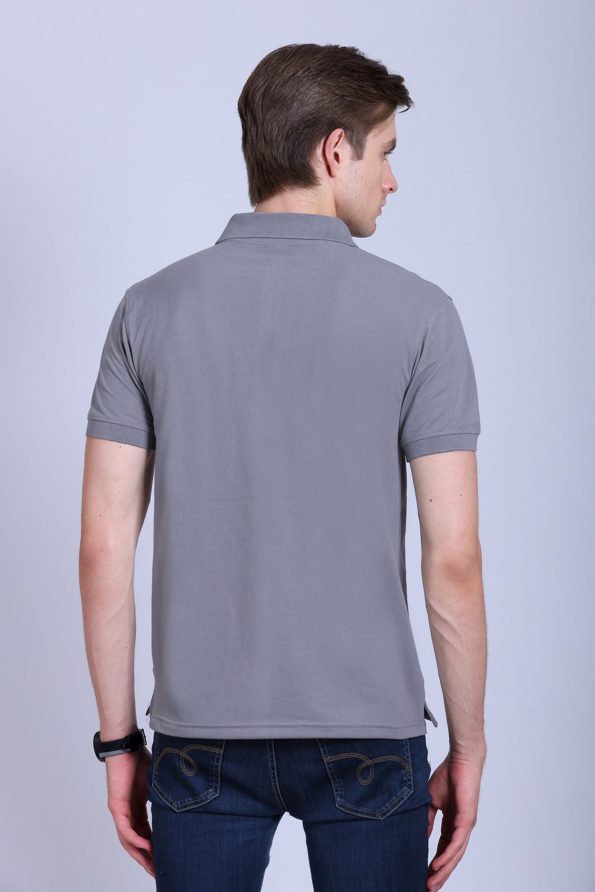 PIKMEE Quota Polo T-Shirt in Grey - image 5