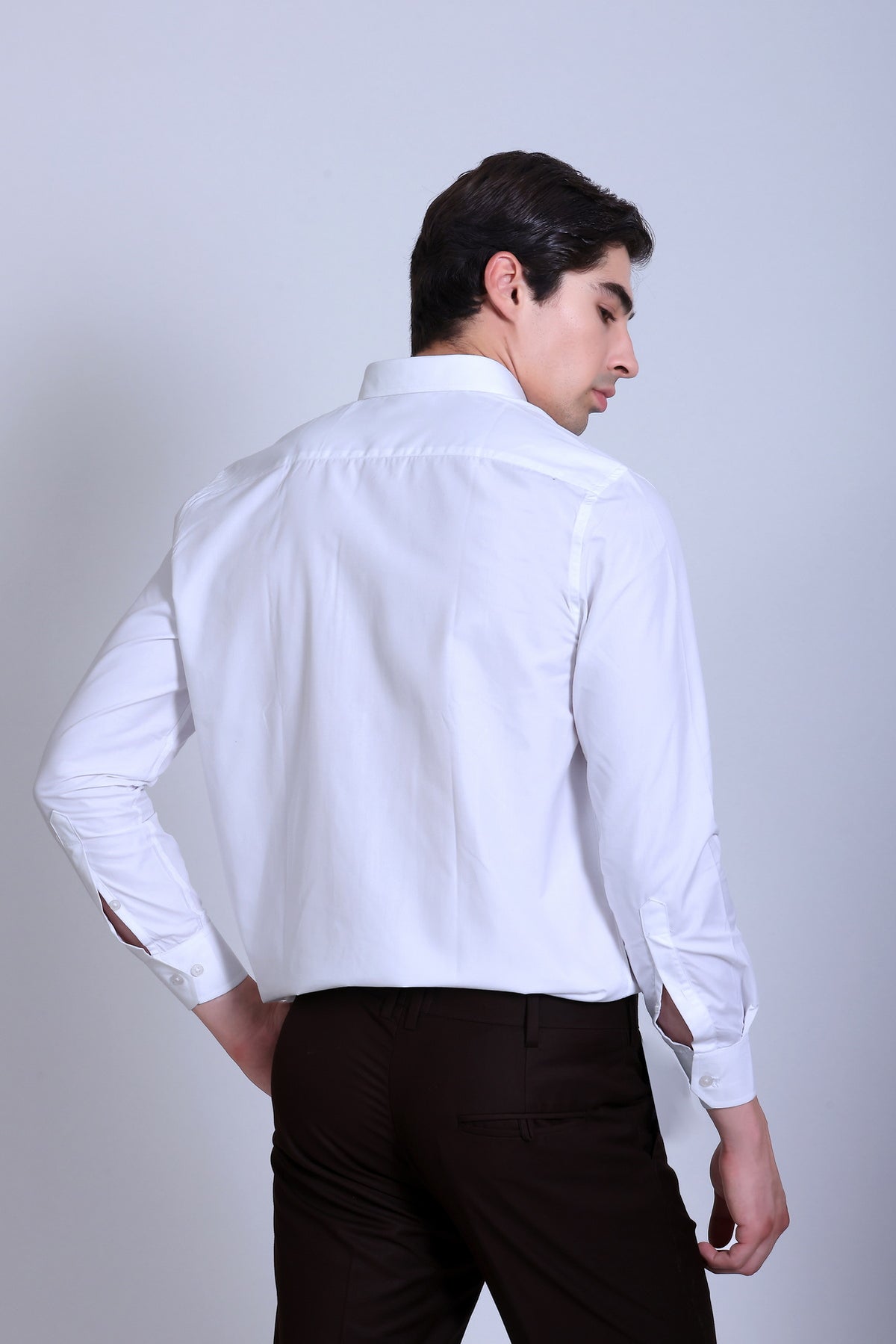 Pikmee Monte Franco Men's Regular Fit Formal Shirt - White