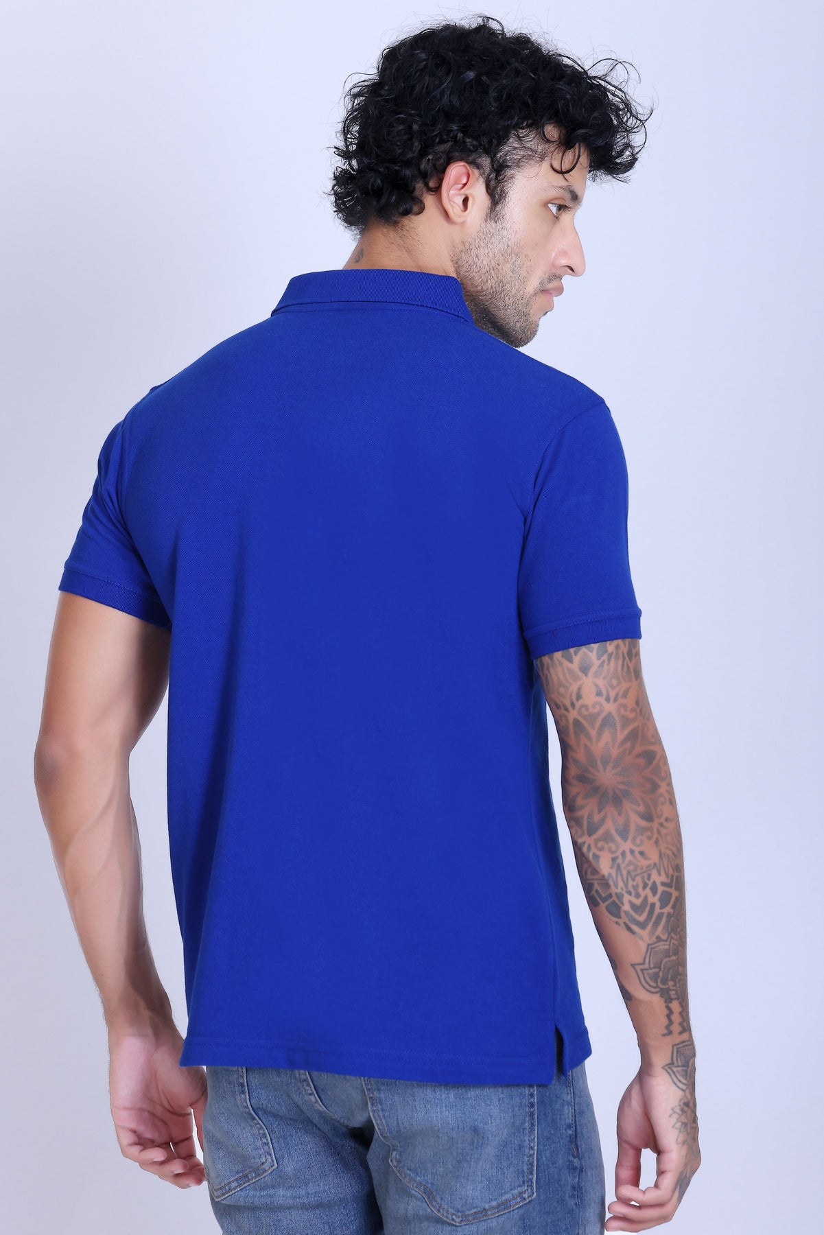 PIKMEE Fastees Polo T-Shirt in Royal Blue - image 5