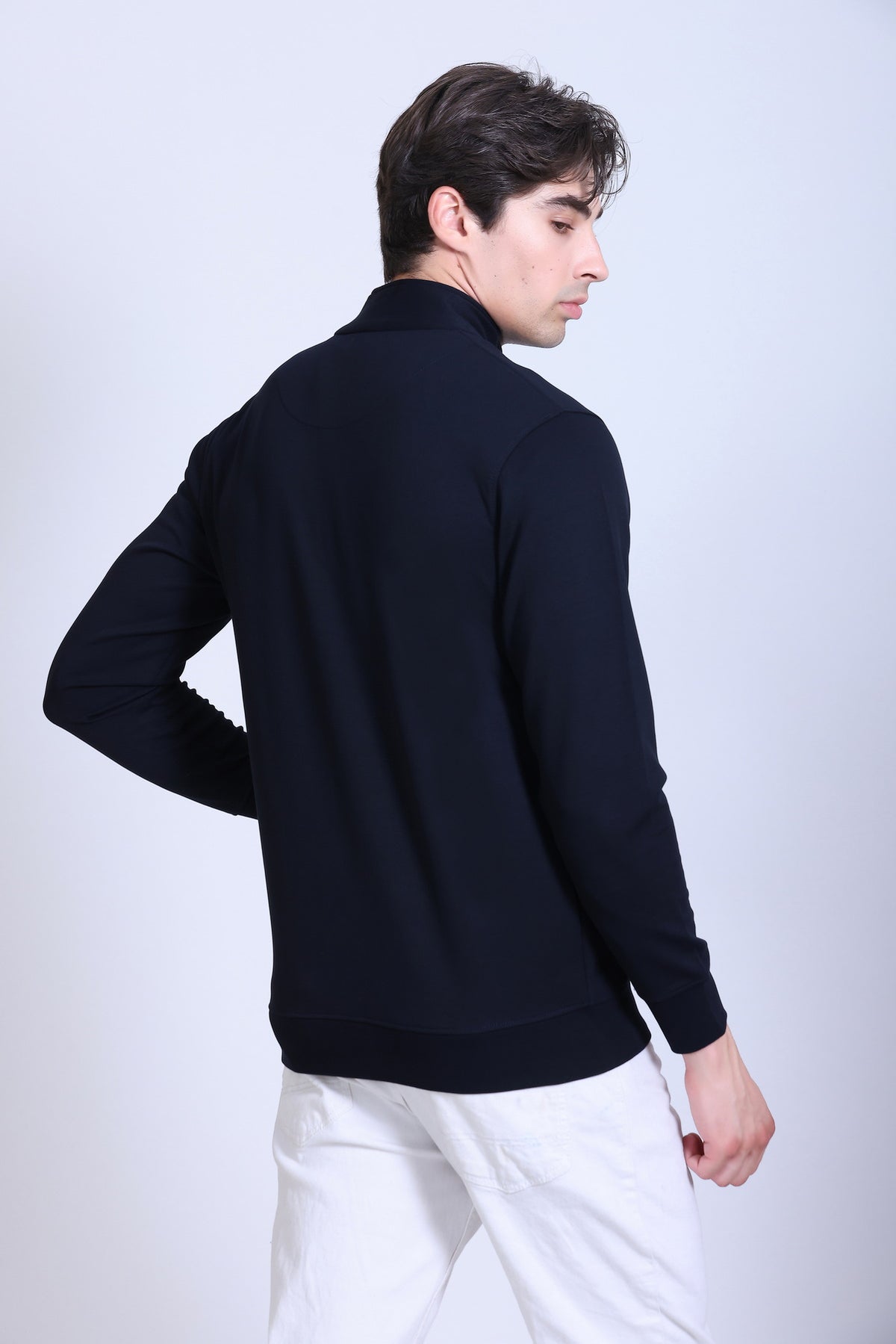 Winbarg Stretch Men's Casual Jacket - Navy Blue