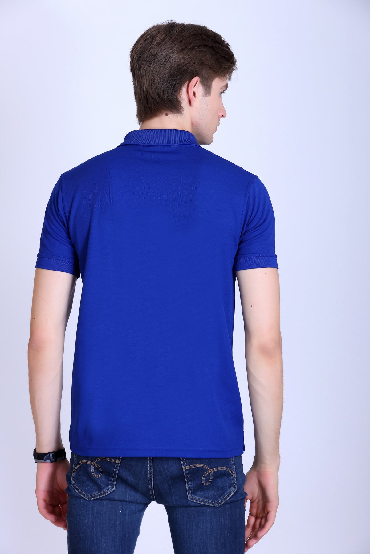 PIKMEE Titlis Polo T-Shirt in Royal Blue - image 5