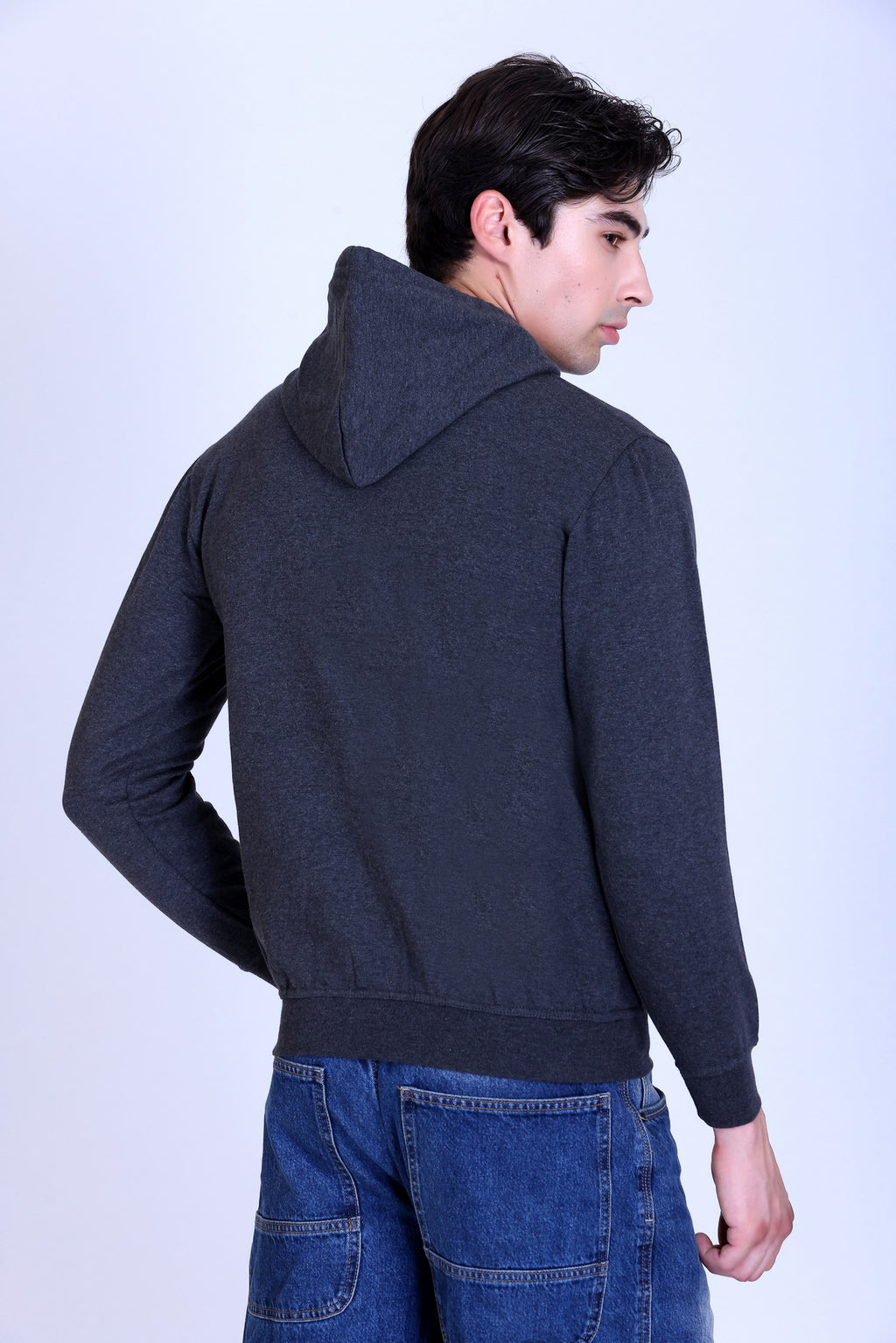 Pikmee Zero Degree Men's Pullover Hooded Sweatshirt - Charcoal