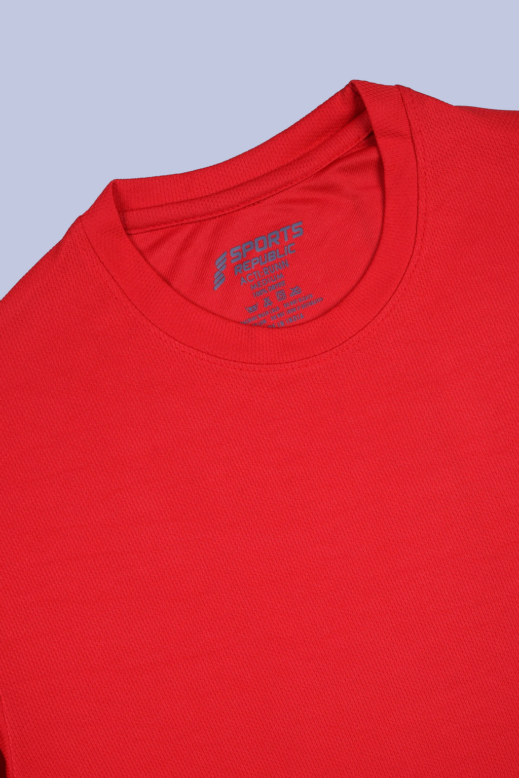 Sports Republic Acti-Runn Dryfit Crew Neck T-Shirt in Red - 5