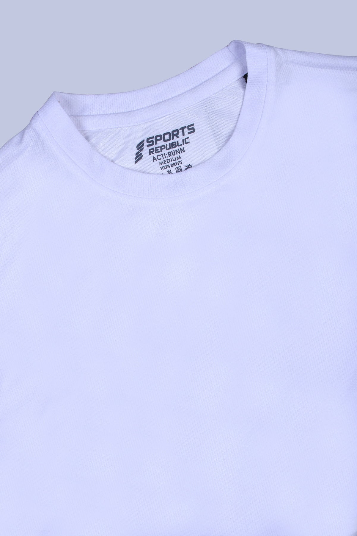 Sports Republic Acti-Runn Dryfit Crew Neck T-Shirt in White - 6