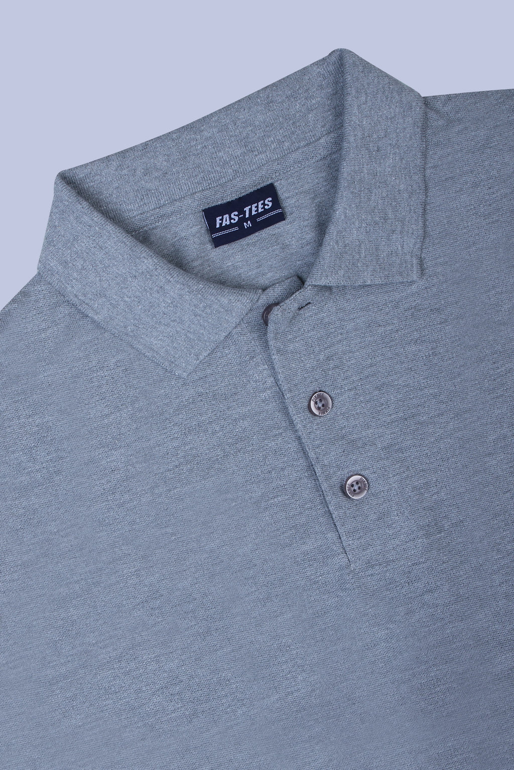 PIKMEE Fastees Polo T-Shirt in Grey Melange - image 6