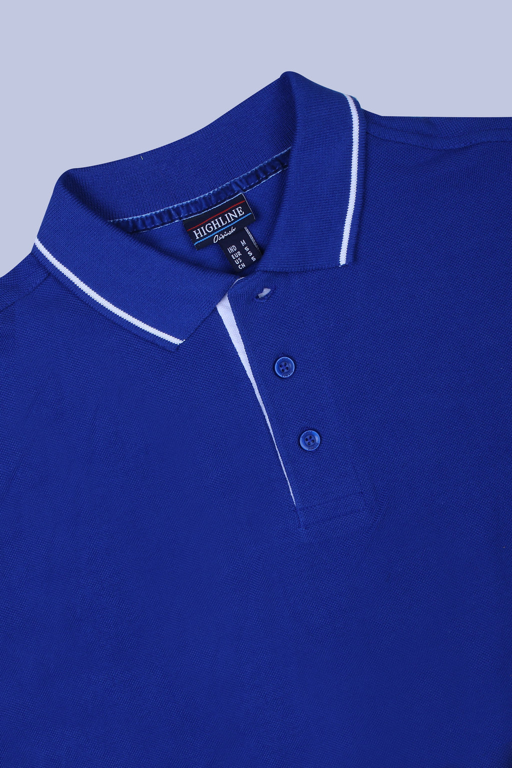 PIKMEE Highline Polo T-Shirt in Royal Blue with White - image 6
