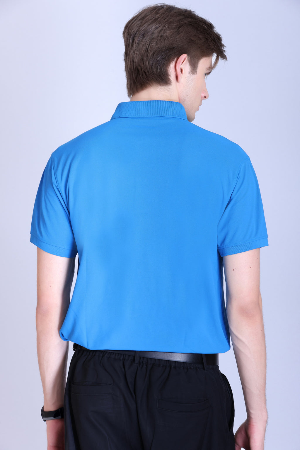 WINBARG Spanish Polo T-Shirt in Dell Blue - image 5