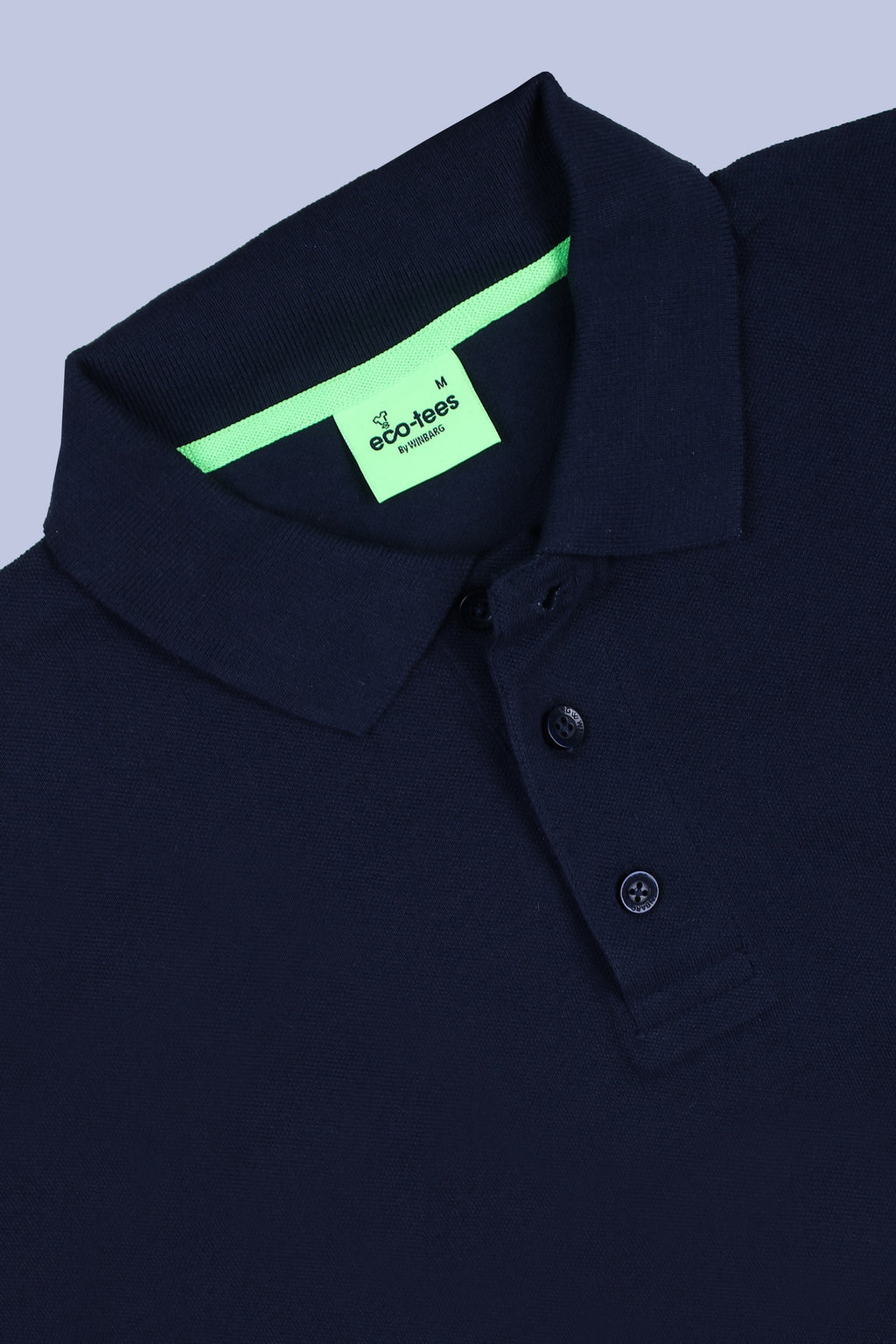 WINBARG Eco-Tees Polo T-Shirt in Navy - image 5