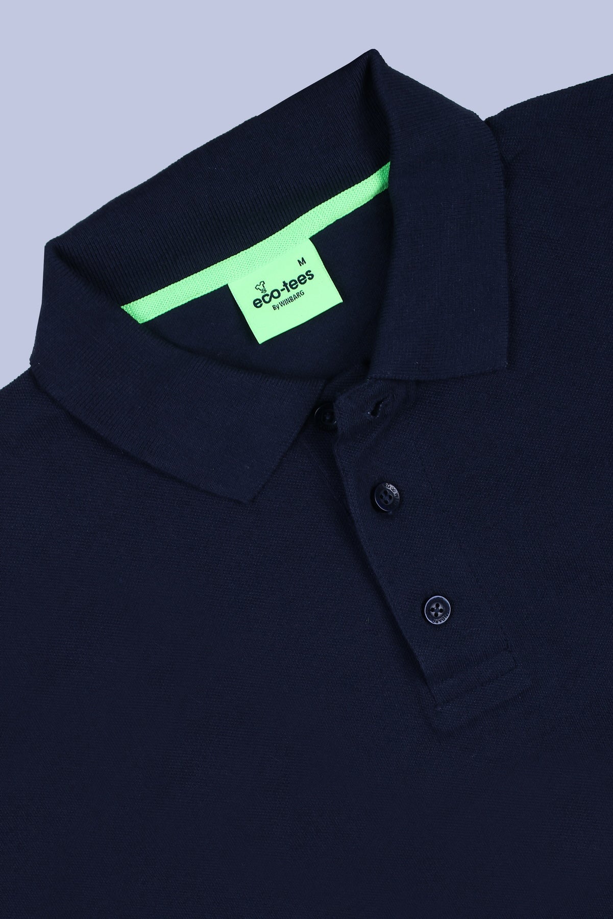 WINBARG Eco-Tees Polo T-Shirt in Navy - image 5