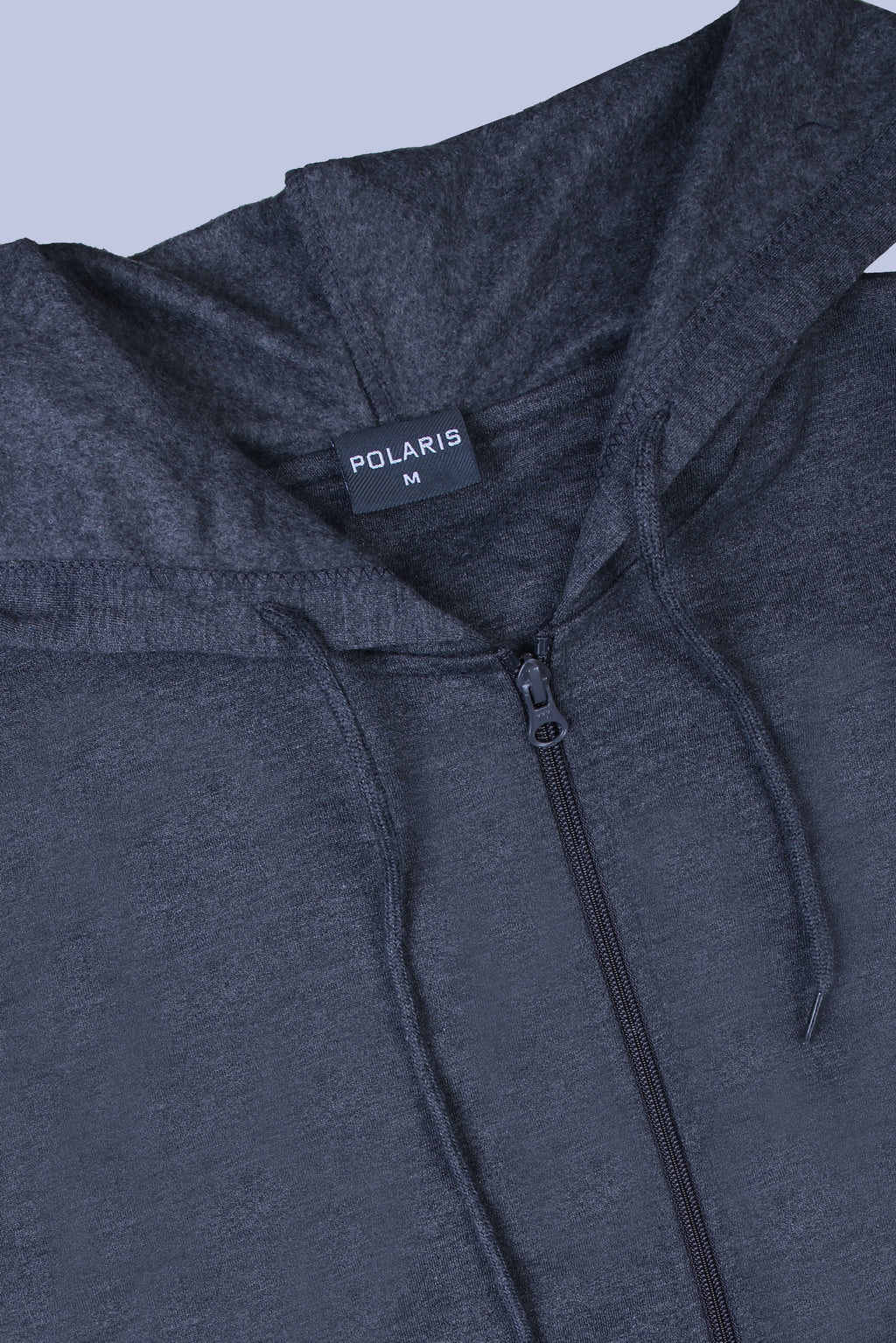 Pikmee Polaris Men's Zipper Hoodie Sweatshirt - Charcoal Grey