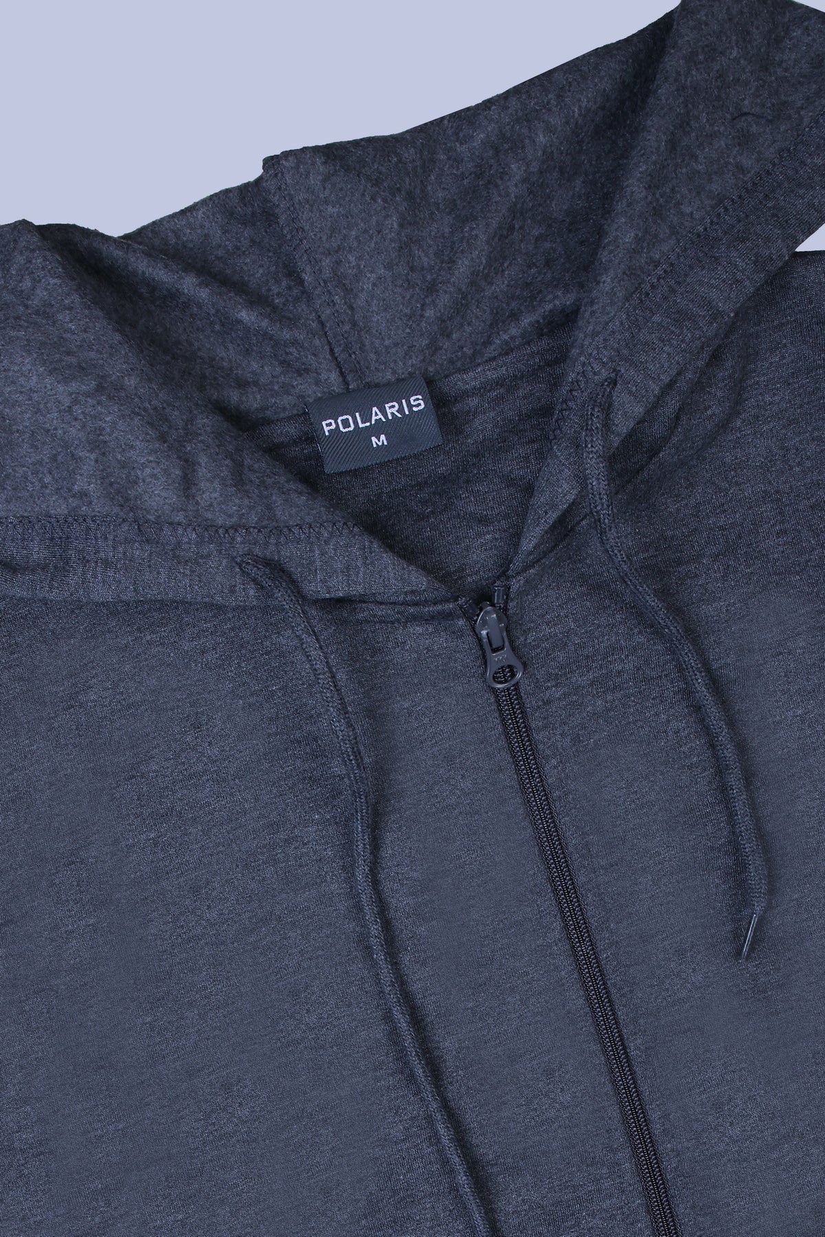 Pikmee Polaris Men's Zipper Hoodie Sweatshirt - Charcoal Grey