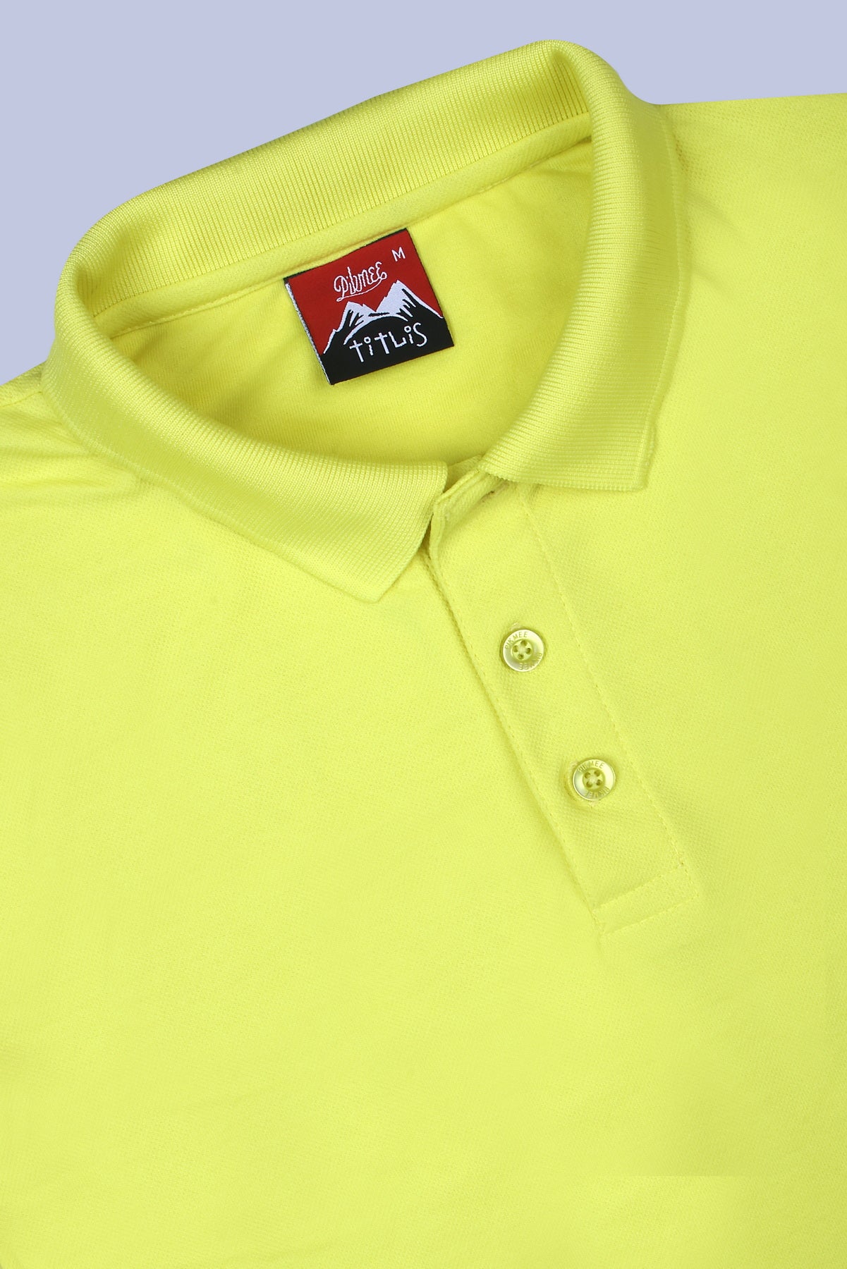 PIKMEE Titlis Polo T-Shirt in Lemon Yellow - image 6