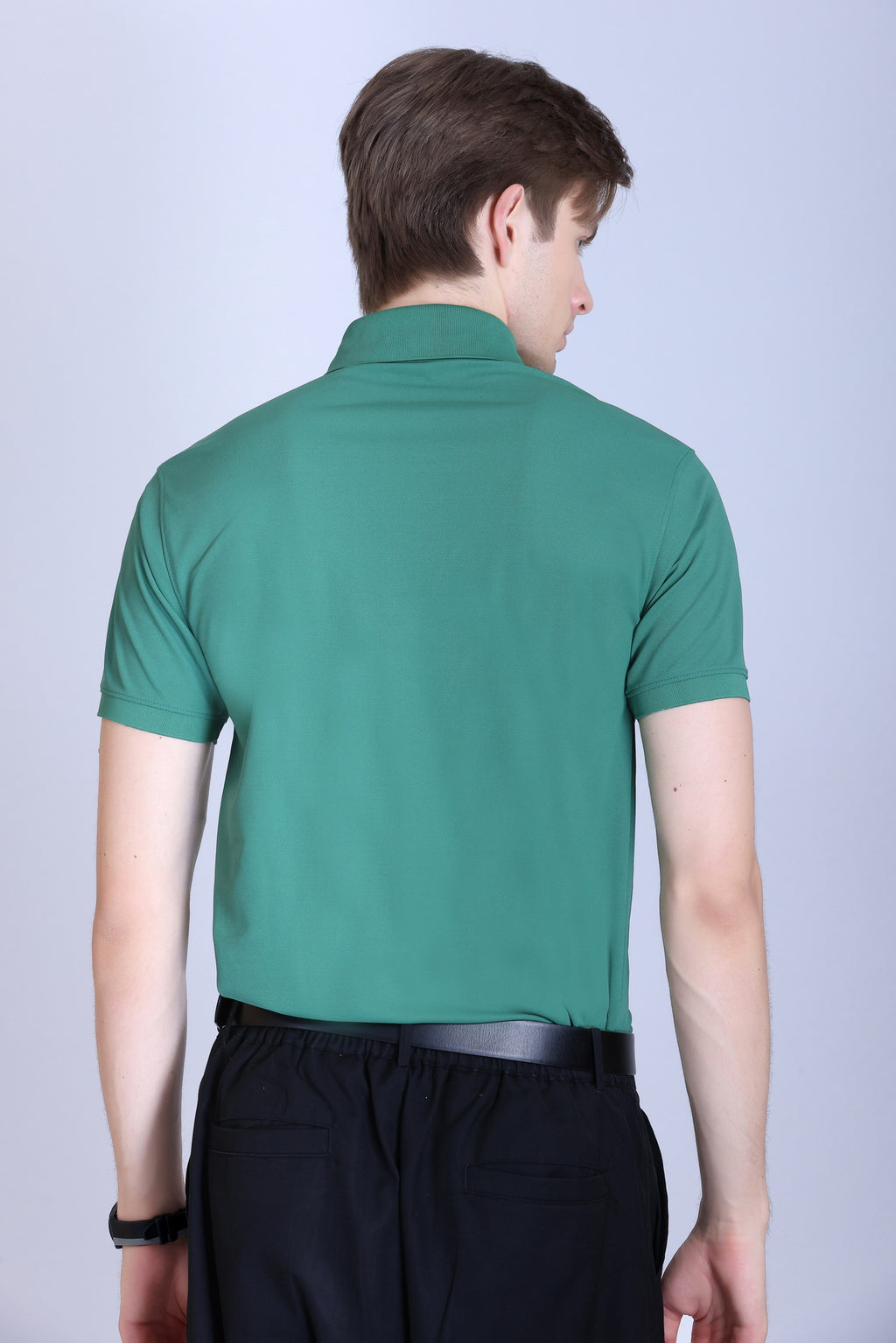 WINBARG Spanish Polo T-Shirt in Z Green - image 5
