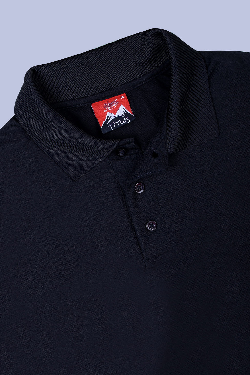 PIKMEE Titlis Polo T-Shirt in Black - image 6