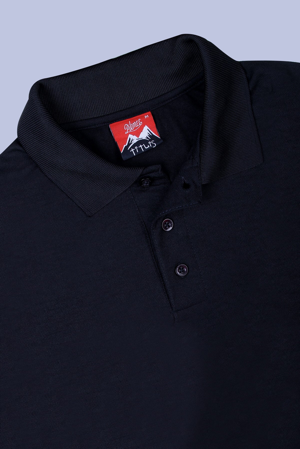PIKMEE Titlis Polo T-Shirt in Black - image 6