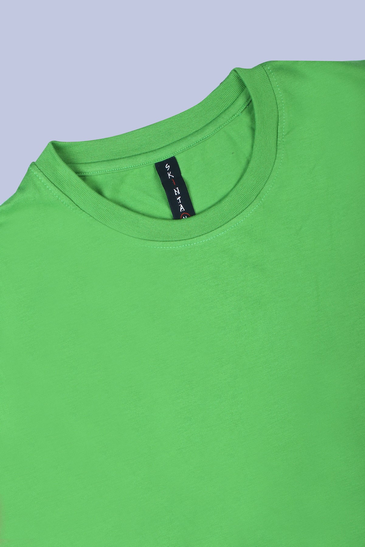 PIKMEE Skinta Bio Wash Crew Neck T-Shirt in Parrot Green - image 6