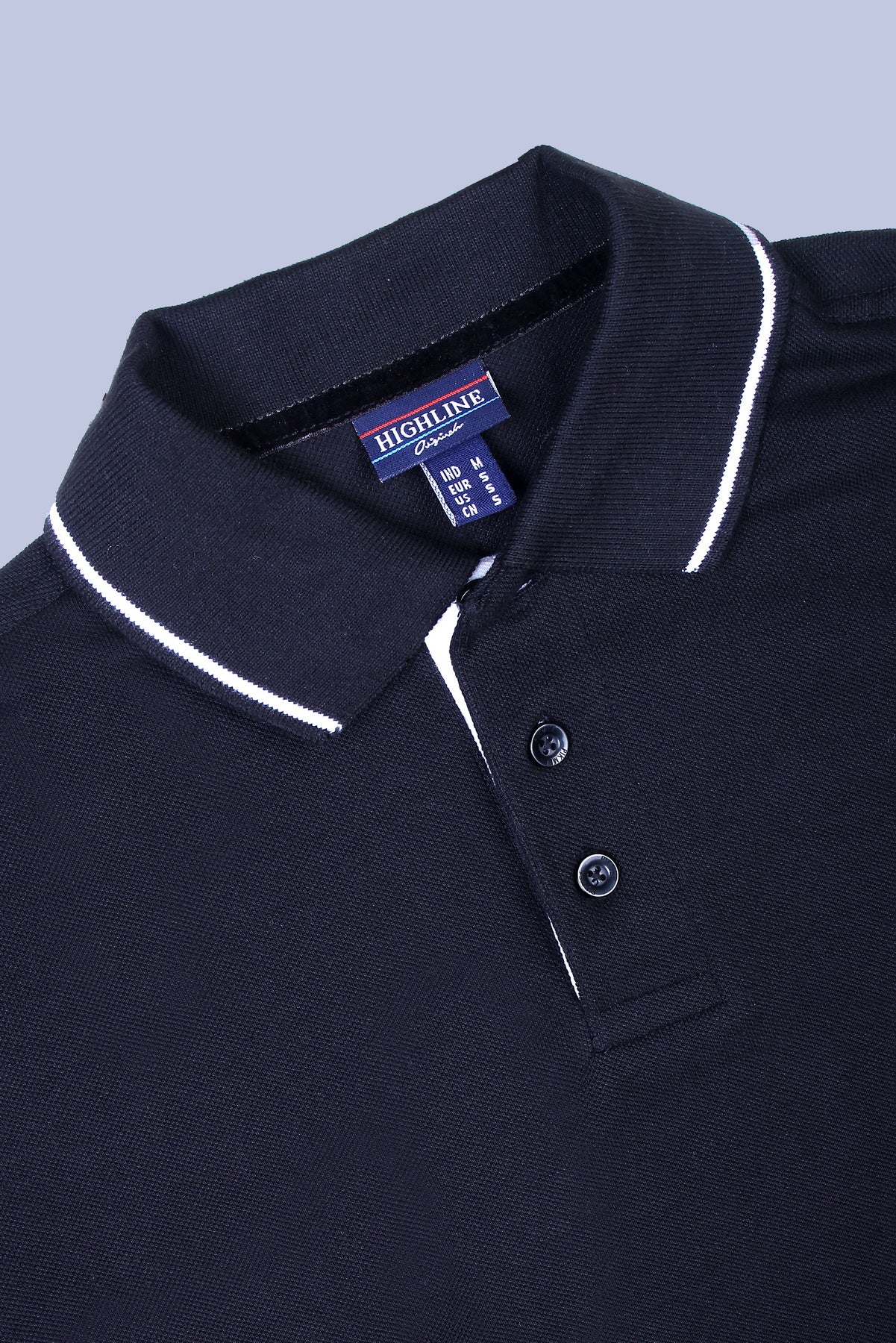 PIKMEE Highline Polo T-Shirt in Charcoal Grey with White - image 6