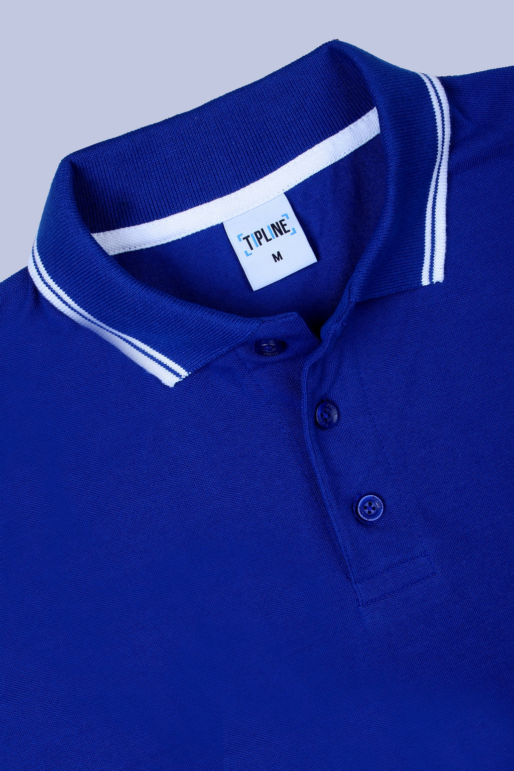 PIKMEE Tipline Polo T-Shirt in Royal Blue with White Tipping - image 6