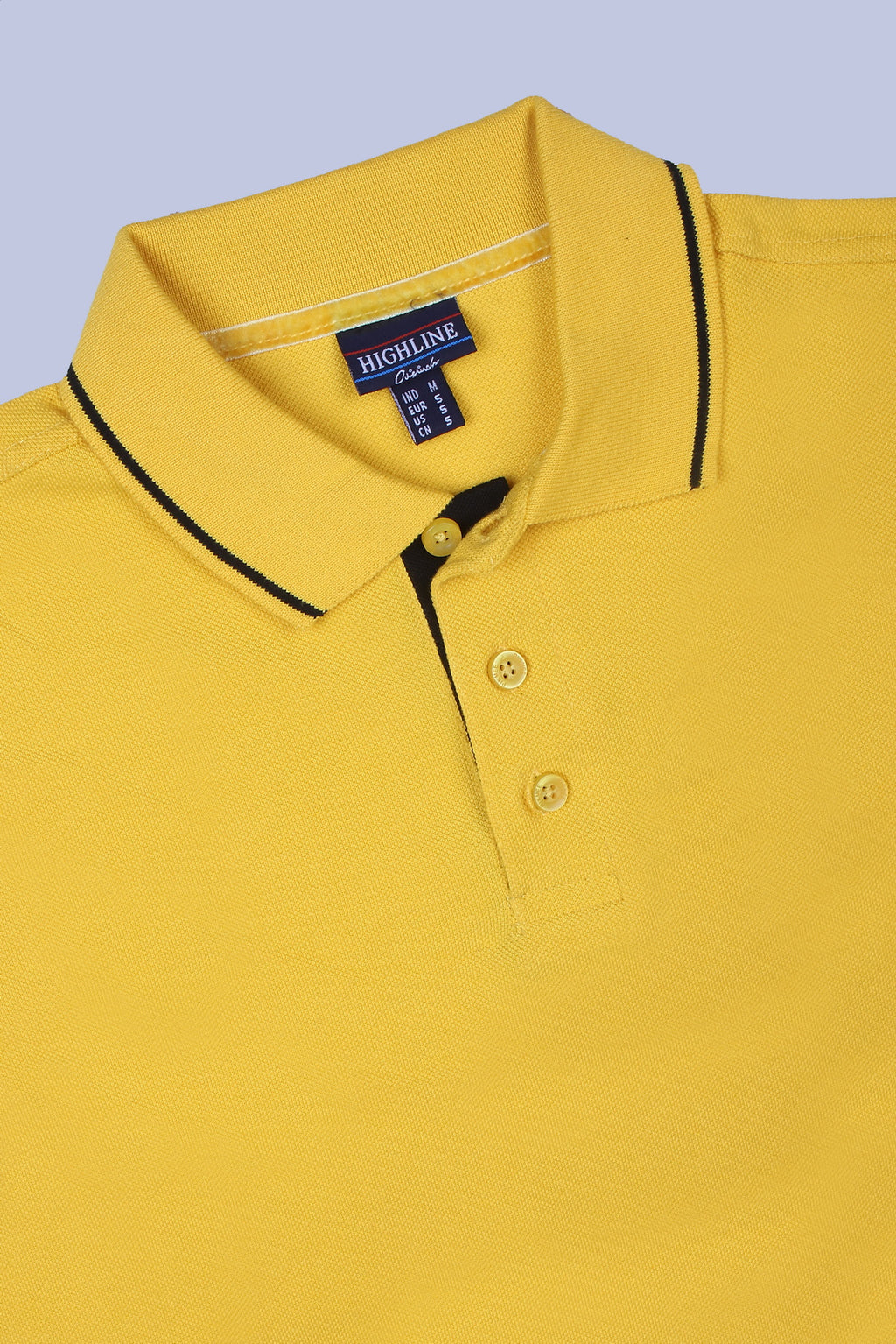PIKMEE Highline Polo T-Shirt in Yellow with Black - image 6