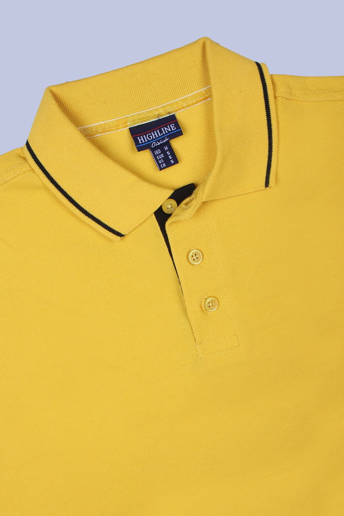 PIKMEE Highline Polo T-Shirt in Yellow with Black - image 6
