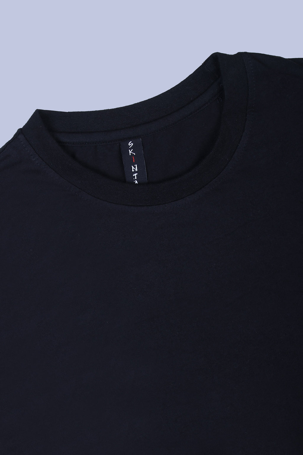 PIKMEE Skinta Bio Wash Crew Neck T-Shirt in Black - image 6