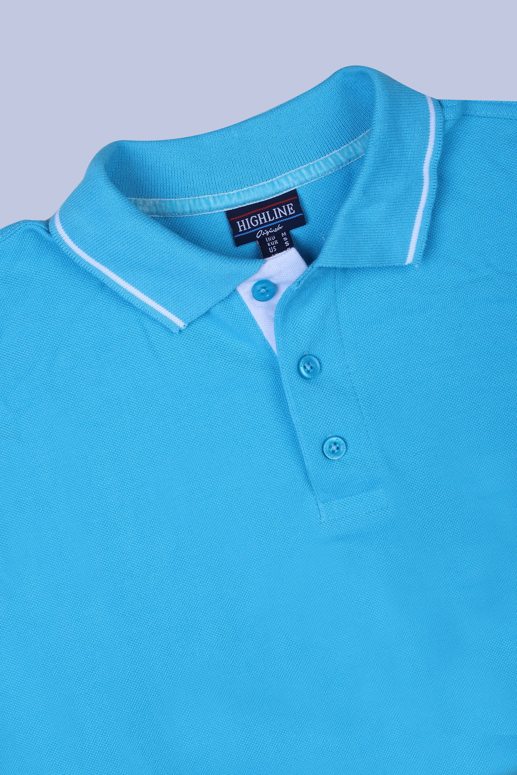 PIKMEE Highline Polo T-Shirt in Electric Blue with White - image 6