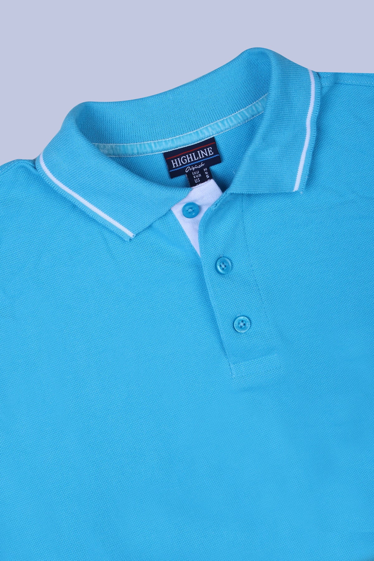 PIKMEE Highline Polo T-Shirt in Electric Blue with White - image 6