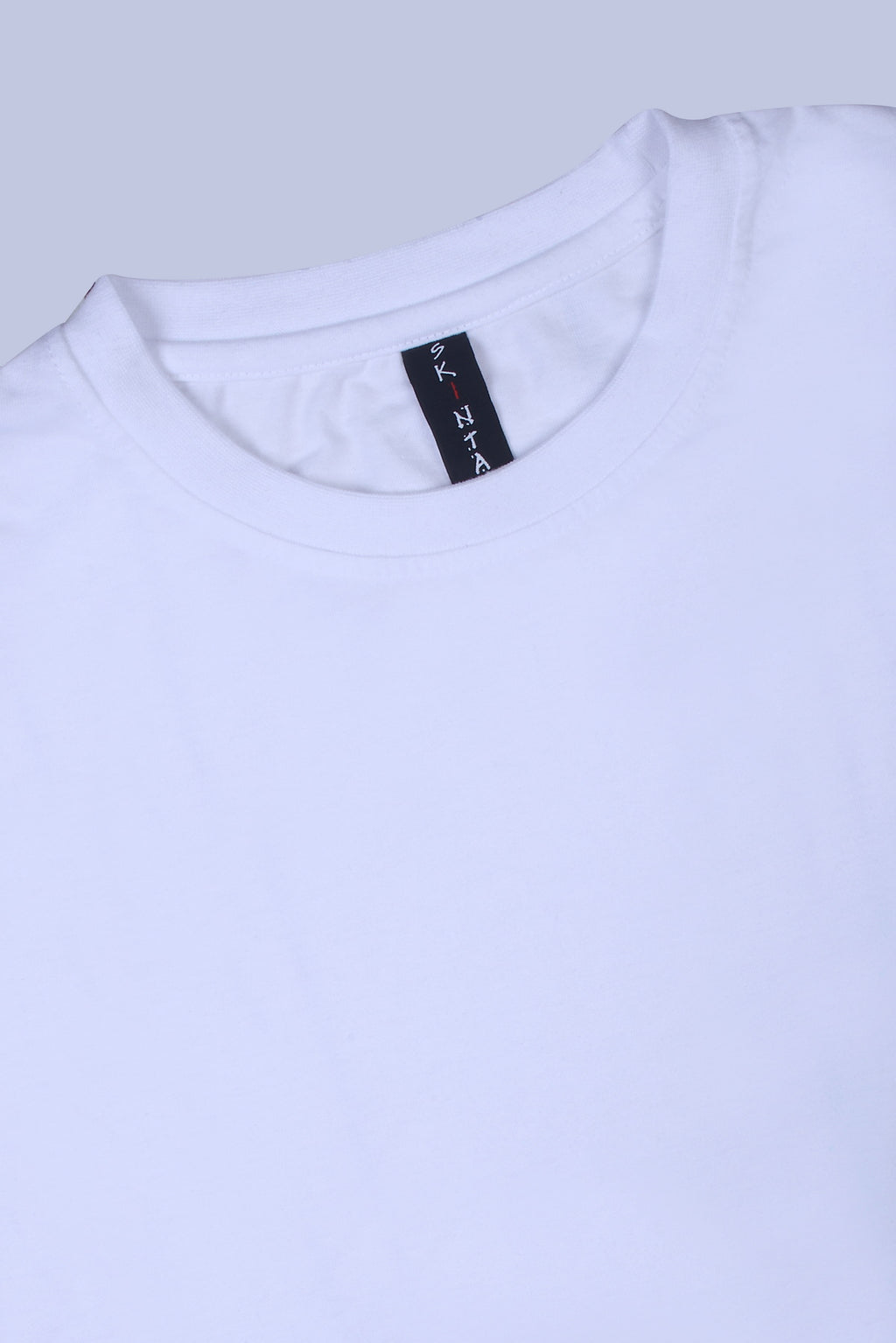 PIKMEE Skinta Bio Wash Crew Neck T-Shirt in White - image 6