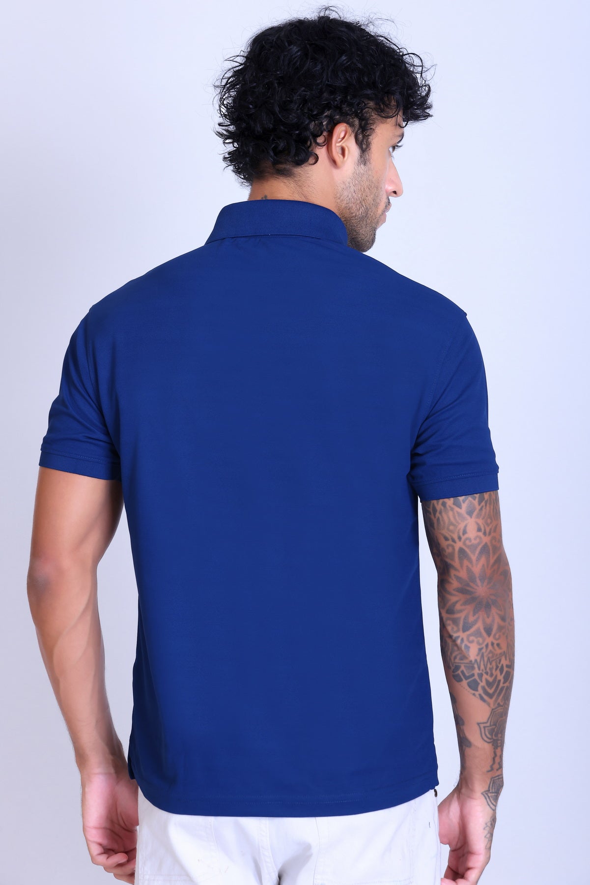 WINBARG Spanish Polo T-Shirt in Teal Blue - image 5