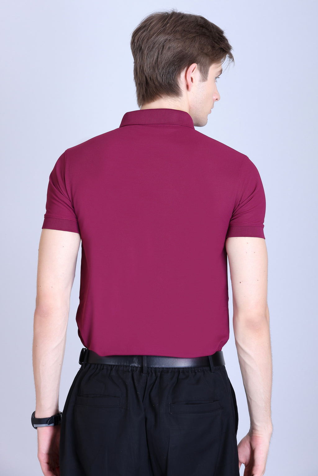 WINBARG Spanish Polo T-Shirt in Majenta - image 5