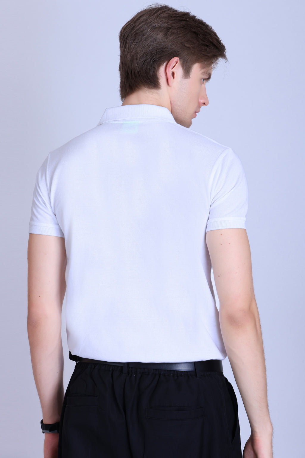 WINBARG Eco-Tees Polo T-Shirt in White - image 5
