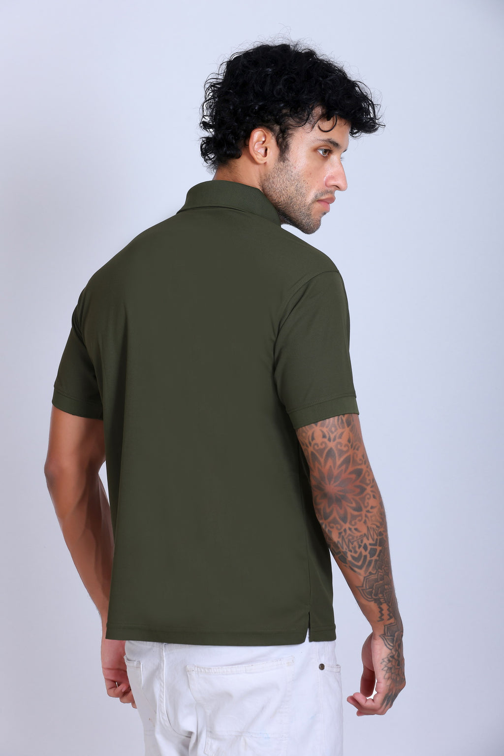 WINBARG Spanish Polo T-Shirt in Olive - image 5