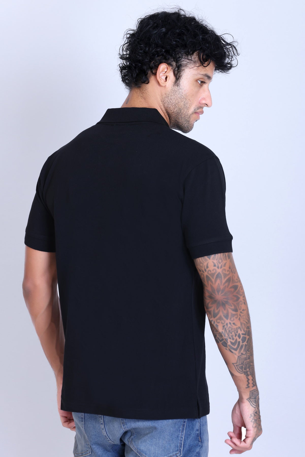 WINBARG Spanish Polo T-Shirt in Black - image 5