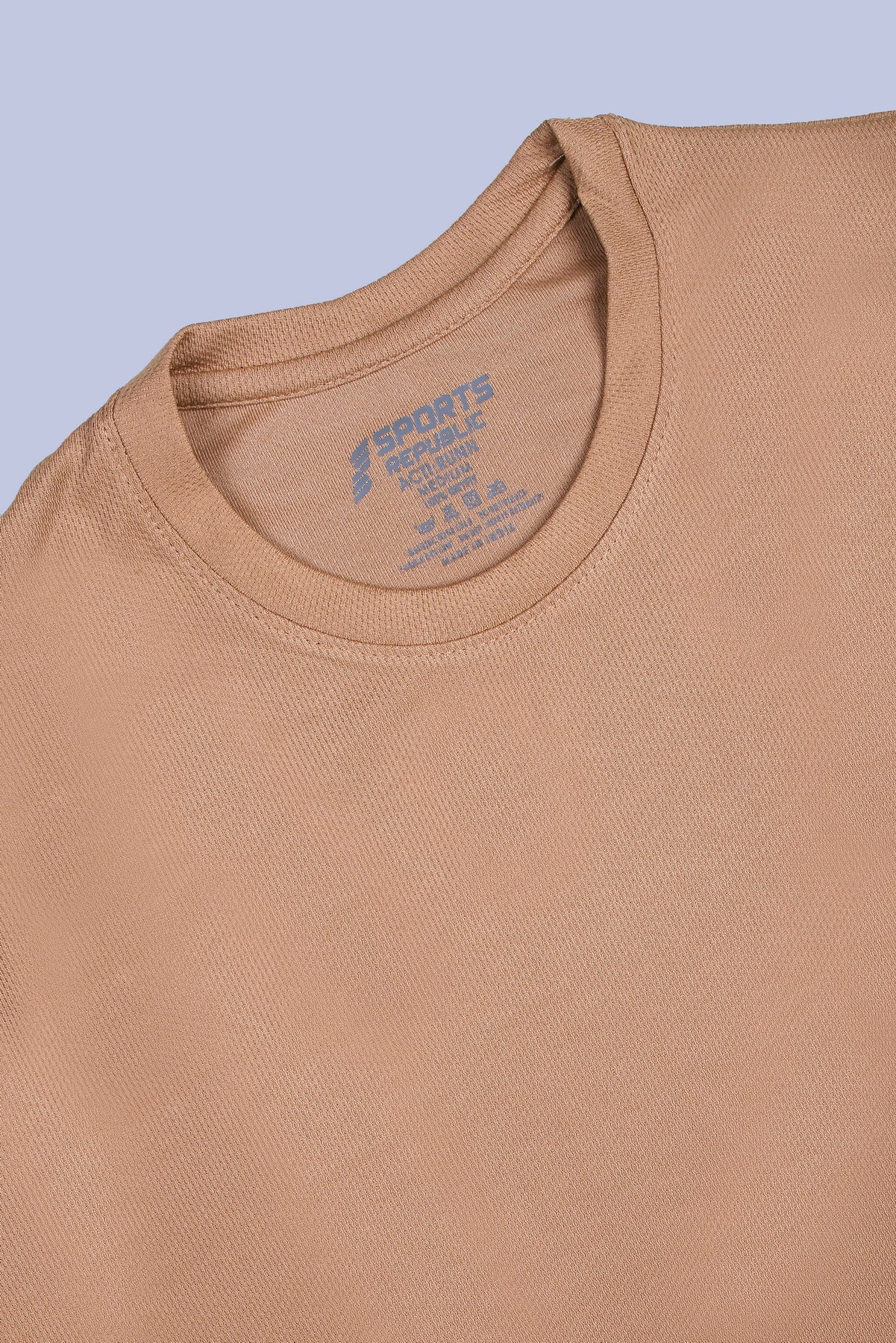 Sports Republic Acti-Runn Dryfit Crew Neck T-Shirt in Beige - 5