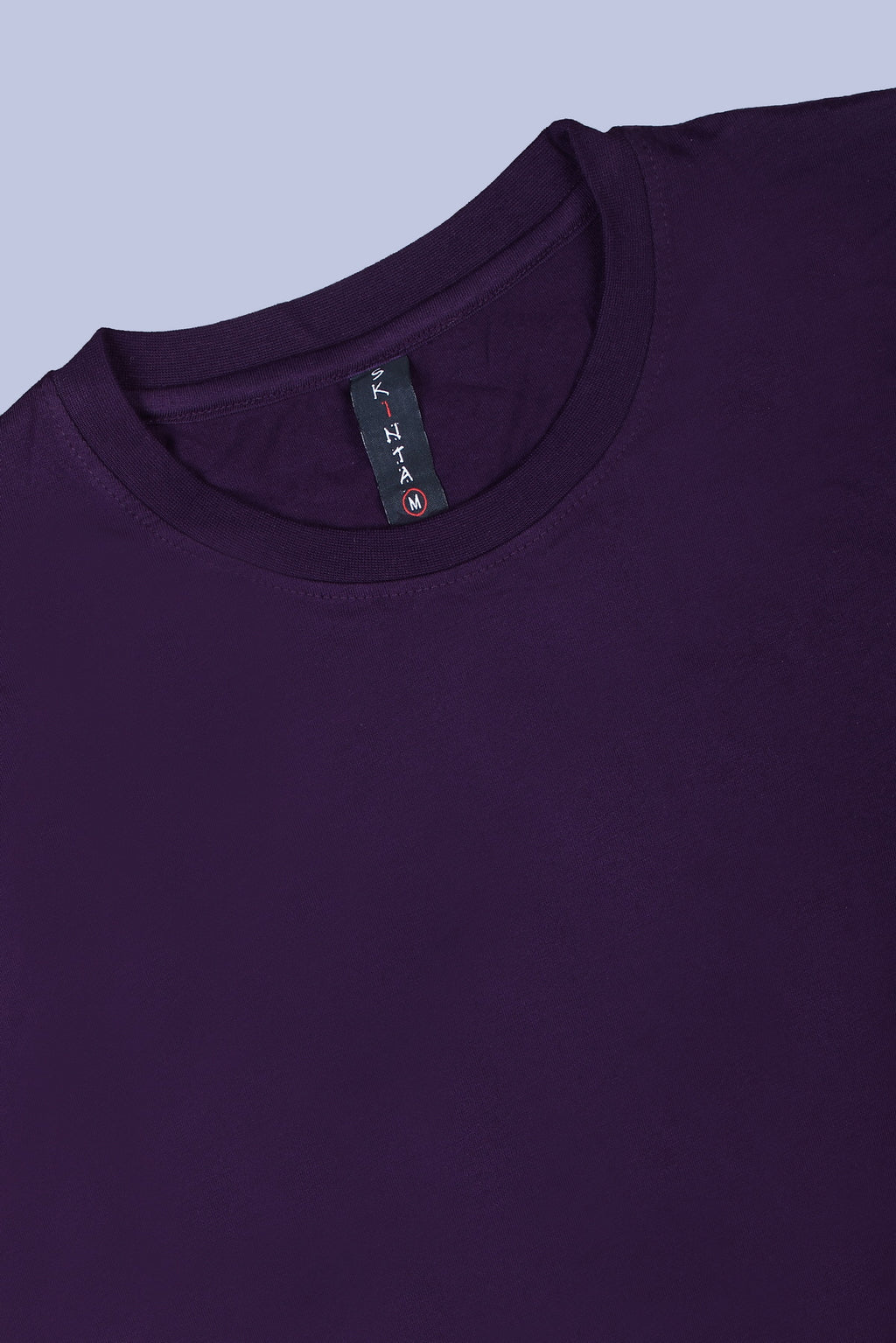 PIKMEE Skinta Bio Wash Crew Neck T-Shirt in Purple - image 6