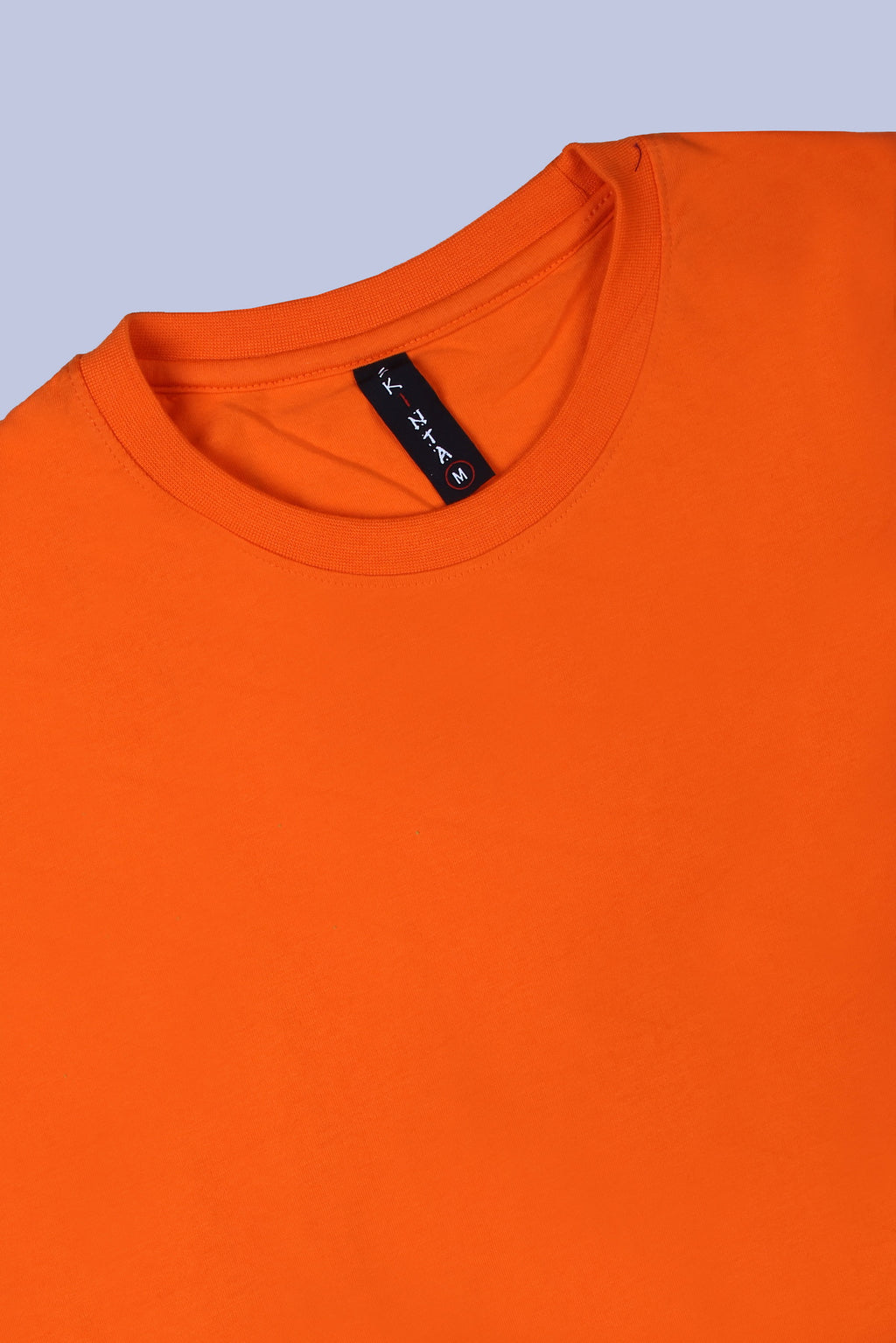 PIKMEE Skinta Bio Wash Crew Neck T-Shirt in Orange - image 6