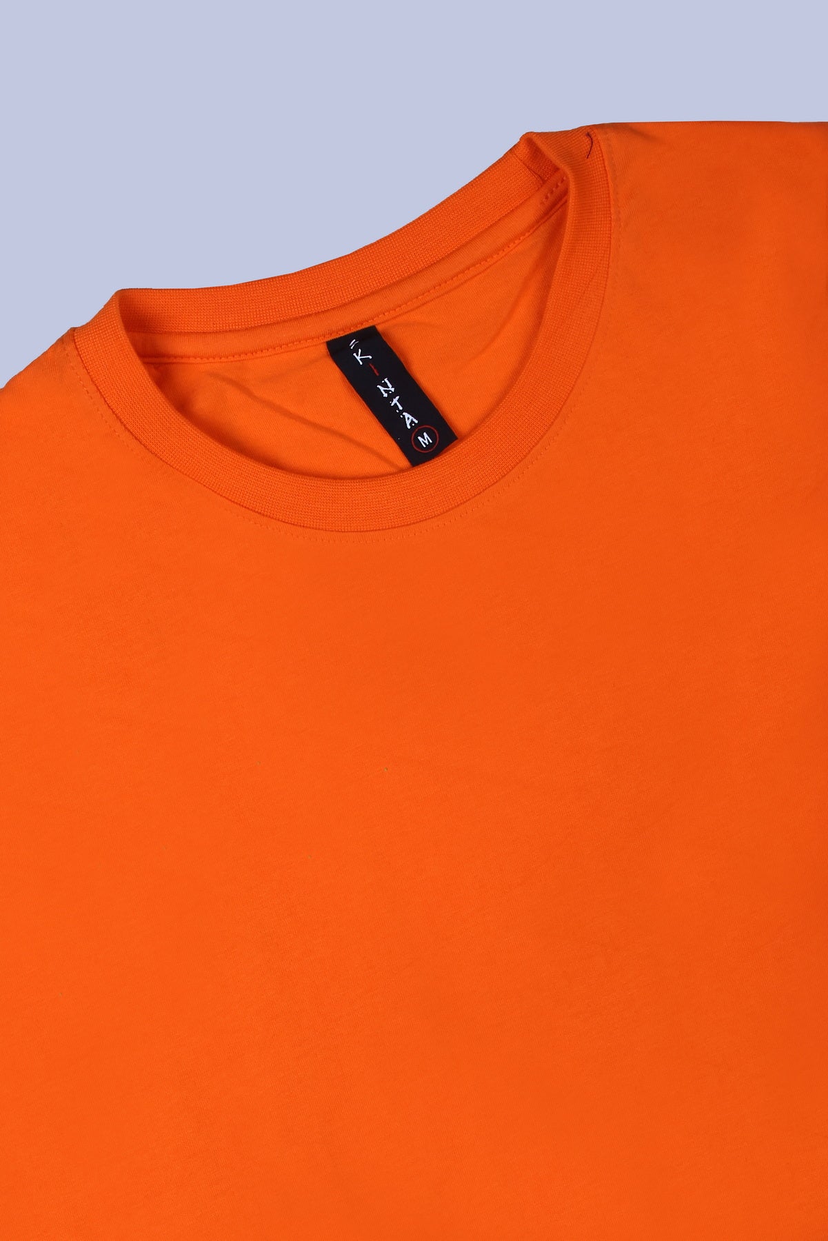 PIKMEE Skinta Bio Wash Crew Neck T-Shirt in Orange - image 6