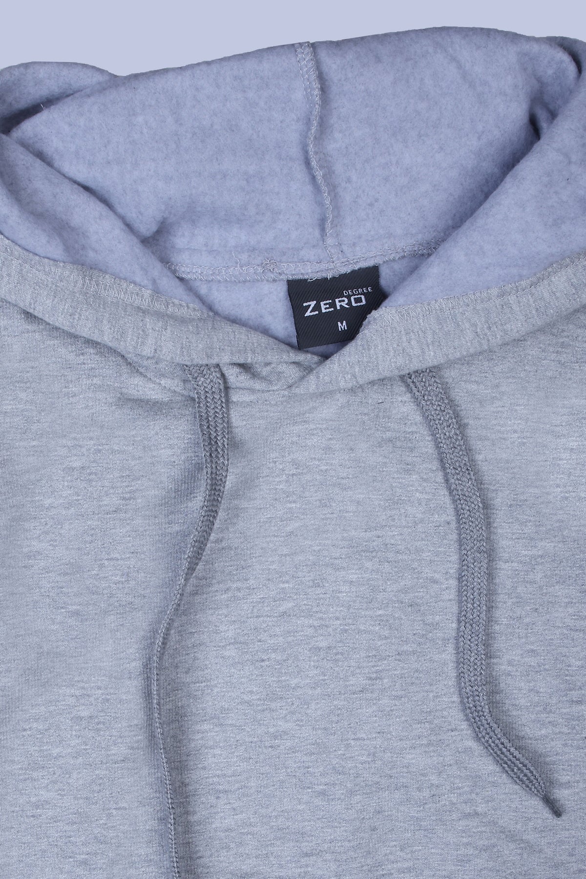 Pikmee Zero Degree Men's Pullover Hooded Sweatshirt - Grey Melange