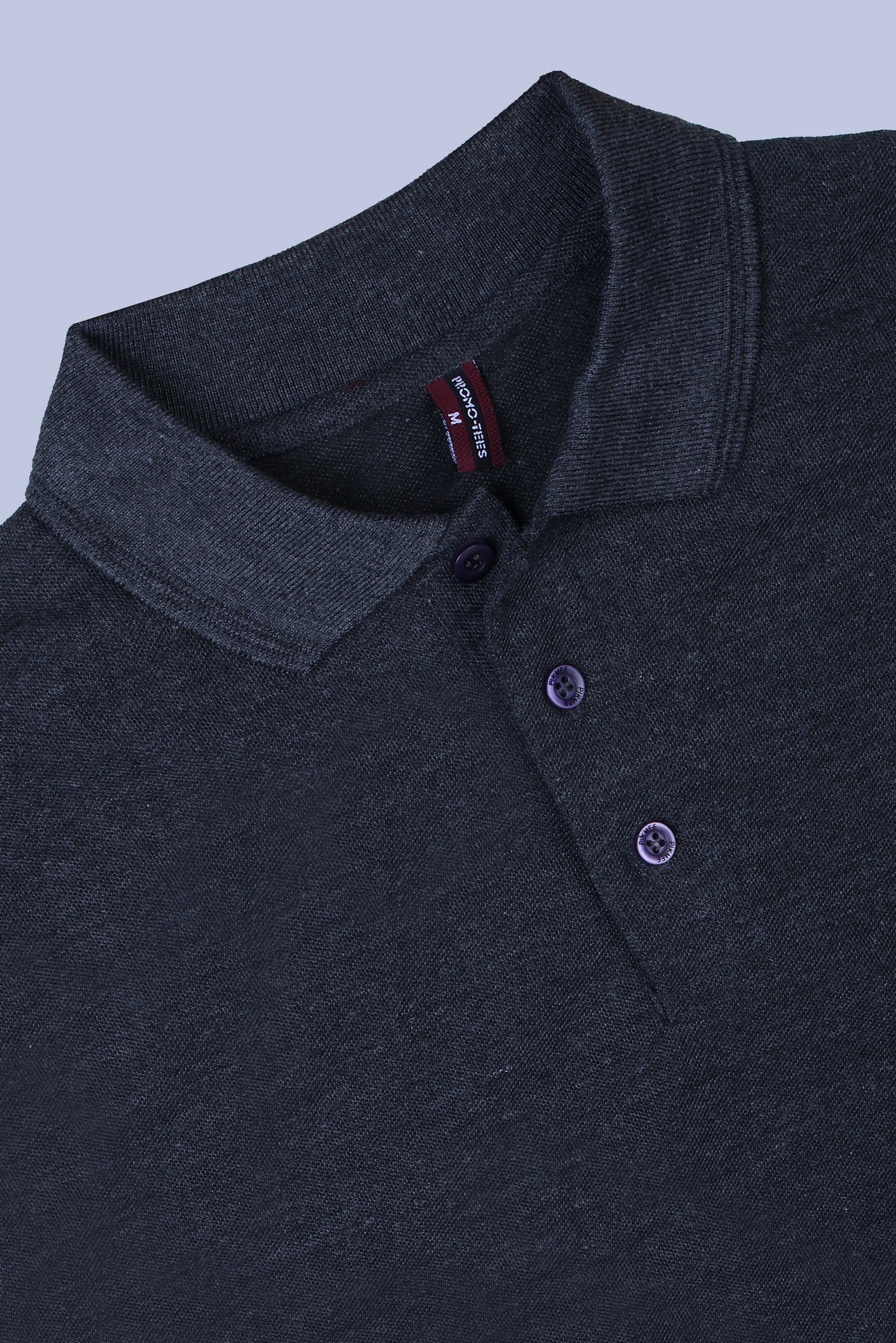 PIKMEE Promo-Tees Polo T-Shirt in Charcoal Grey (Anthra) - image 6